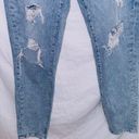 Arizona Jeans Arizona Jean Co. Light Wash Denim High Waisted Distressed Mom Jeans size 3 Photo 3