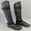 Converse OS LO PRO XXHI Black Leather Knee High Lace Up Boxing Boot Womens 6.5 Photo 12