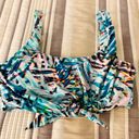 PilyQ Printed Tie Front Bikini Top Photo 3