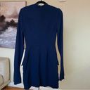 House Of CB  size XS TALLER  'Mahalia' Navy Long Sleeve Mini Dress NWOT Photo 4