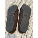 American Eagle  Womens brown ballet Flats Size 7.5 faux suede Photo 4