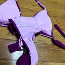 American Eagle  Outfitters Vtg Tie Dye Bikini Y2K Size Small Purple Pink White Photo 5