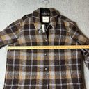 Madewell  Shacket Womens 1X Brown Plaid Wool Alpaca Belrose Shirt Jacket NEW Photo 8