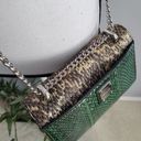 Kenneth Cole  Green Snakeskin Chain Strap Crossbody Shoulder Bag Photo 6