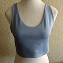 Zella Z By  Womens Re-Gen Long Line Sports Bra Blue Stretch Racerback LARGE Photo 4