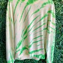 Proenza Schouler  White Label Women’s Green/Yellow Tie/Dyed Long Sleeve Crewneck Photo 4