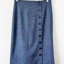 Rebecca Taylor Tailored by  Blue Rose Plaid Side Button Down Pencil Skirt Photo 34