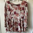 Torrid  Cream Floral Blouse | Size 2 Photo 0