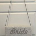 Beaded “Bride” Clutch White Photo 0