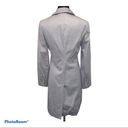 BCBGMAXAZRIA  Gray Trench Coat Peacoat size Medium Photo 2