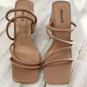 Abound 🎉 Austyn Tubular Strappy Block Heeled Sandal Tan Mocha Size 9 NEW Photo 3