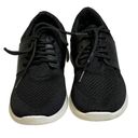 MIA  Womens Ares Athletic Training Sneaker Shoes 8M Black Lace Up Stretch Knit Photo 2