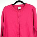 L.L.Bean Vintage  Raspberry Pink Button Down Cardigan medium solid cozy casual Photo 1