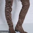 Call it spring legivia over the knee riding boot gray/brown size 8 Photo 1