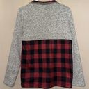 Simply Southern  1/4 Zip Pullover Sweater Women's Size Small Buffalo Plaid Photo 4