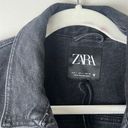 ZARA Black  Denim Jacket Photo 1