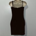 Tic Toc  Bodycon Ruched Corset Waist Mini Dress Brown Women’s M Medium Photo 5