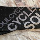 SoulCycle Distressed Wheel Cropped Black 100% Yolon Leggings, size XS Photo 8