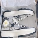 Converse 👟 RUN STAR HIKE Sz 6 women’s FLORAL FUSION HIGH TOP SATURN GOLD Photo 6