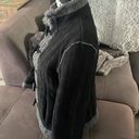 Kenneth Cole  Black & Gray Faux Suede Coat Size
Medium Photo 4