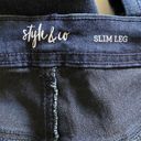 Style & Co  Dark Wash Slim Leg Tummy Control Jeans 28W New Photo 8