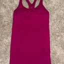 Lululemon Ebb To Street Tank Waist Length in Pomegranate Photo 1