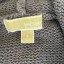 Michael Kors  Knit Sweater Womens S Black Sleeveless Open Front Drape Cardigan Photo 2