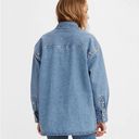 Levi's NWT LEVI’S Dylan Oversize Western Indigo Denim Jacket Shirt  Stonewash Photo 2