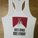 Save A Horse Ride A Cowboy Tank White Size M Photo 0