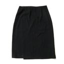 MM.LaFleur NWT  Logan in Black Crinkle Crepe Faux Wrap Pencil Skirt 8 Photo 4