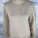 Banana Republic  Mock Neck Chunky Rib Knit Sweater Womens XS Beige Long Sleeve Photo 0