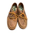 L.L.Bean  Women’s Brown Leather Boat Moccasin Lace Up Shoes Size  8.5 M Photo 1