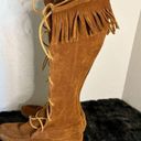 Minnetonka  suede lace up moccasin boots Sz 7 Photo 5