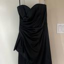 White House | Black Market  Black Strapless Cocktail Dress- Size 2 Photo 1