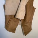 Celebrity Pink  Faux Shearling Vest Camel Photo 4