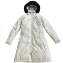 The North Face Women’s  Cream Hyvent Down Parka Faux Fur Hood size Small Photo 1