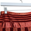 American Vintage Vintage AZ Well Red Velvet Tiered High Waisted Midi Skirt S Photo 5