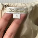 Shoshanna Liana Metallic Gold White Fit&Flare Dress size 6 Photo 7