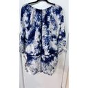 Romeo + Juliet Couture  BLUE WHITE BOHO TOP BLOUSE WOMENS SZ S P1-292 Photo 8