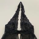 Frederick's of Hollywood Frederick’s of Hollywood Black Babydoll Lace Mesh Open Front Slip Dress Lingerie Photo 1