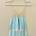 Victoria's Secret  Sexy 2013 Sky Blue & Lace Sheer Chemise Slip Lingerie Sz Sm Photo 3