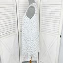 Calvin Klein  Polkadot Chiffon Sleeveless Tent Swing Dress White Grey Size 8 Photo 1