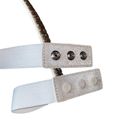 White House | Black Market  Beaded Studded Rhinestone snap button elastic belt sz S Photo 8