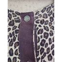 Michael Kors  leopard print silk blend 3/4 sleeve cardigan sz SP Photo 2