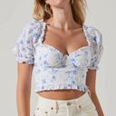 ASTR The Label Floral Eyelet Crop Top Photo 0