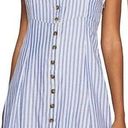 American Eagle  Striped Tank Mini Dress Blue White Medium Photo 0