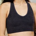 Free People Small  Movement Free Throw Crop Bra Top Black BNWTS Photo 4