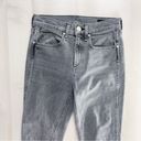 Rag and Bone  women’s vintage gray cigarette slim raw hem denim high rise jeans 26 Photo 3