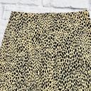 Brandy Melville  Mini Pencil Skirt Women's Size 3 Tan Black Leopard Print Stretch Photo 1