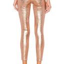 L'Agence NWT  Margot in Petal & Light Rose Gold Foil High Rise Skinny Jeans 25 Photo 3